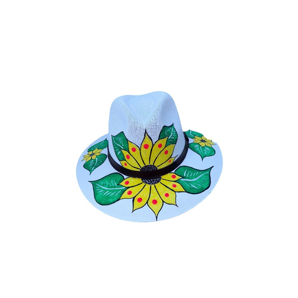 Mexican Hand Painted‎ Hat- Artesanal